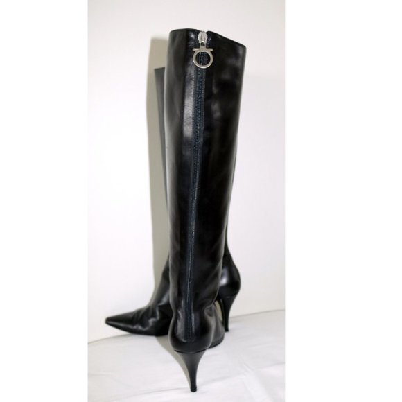 //Host Pick// Salvatore Ferragamo Gancini Knee-High Boots - Picture 4 of 9